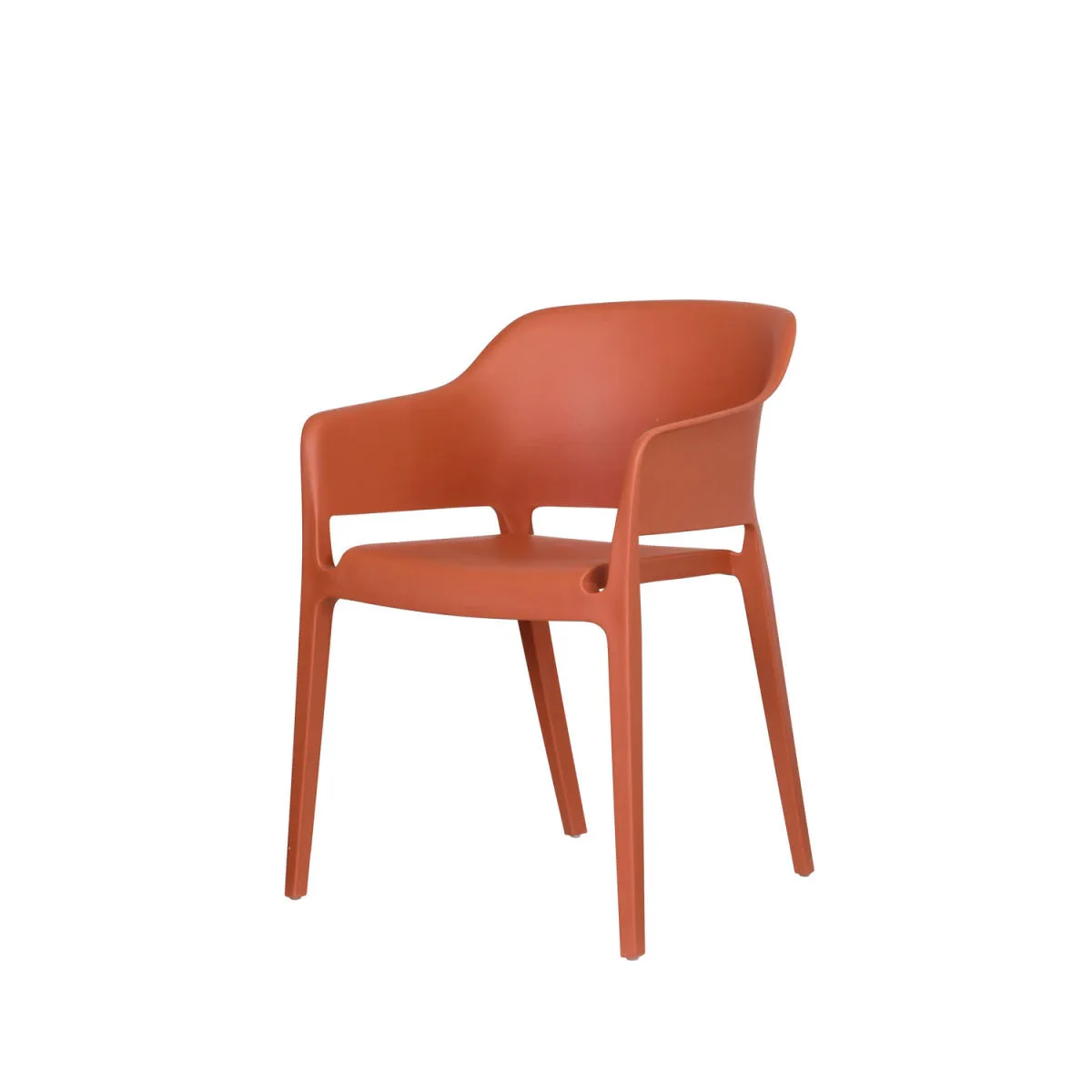 4x Barths Sedia Giethoorn con braccioli; 77.5x55x54.5 cm (LxPxH); terracotta; 4 pz. / Pacco - immagine 1