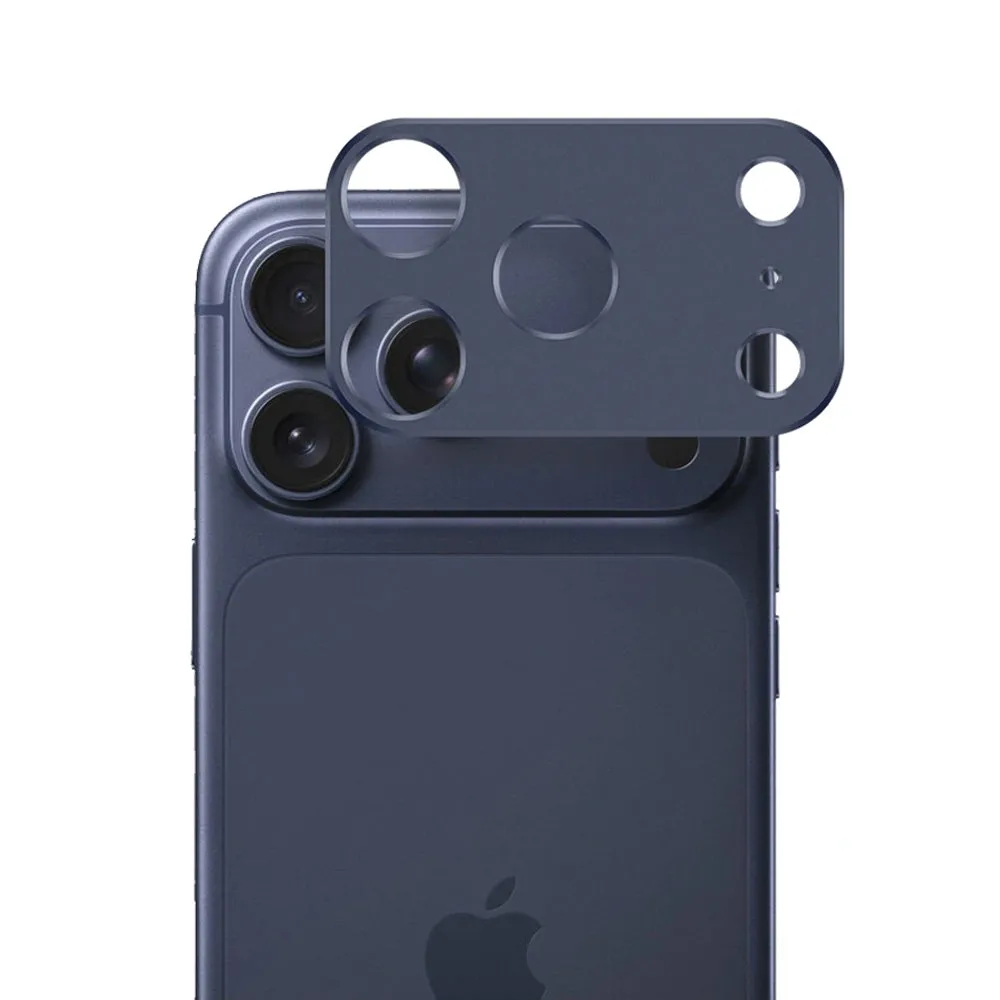 Pellicola protettiva per fotocamera posteriore Techsuit per Apple iPhone 17 Pro, vetro temperato, blu scuro - immagine 1