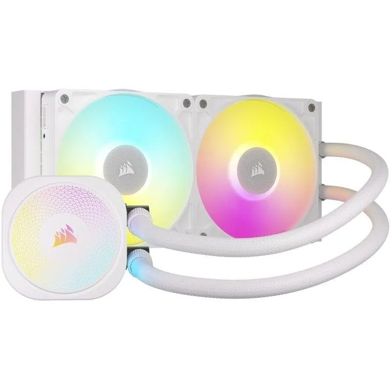 Refrigerazione Liquida Corsair iCUE LINK TITAN 240 RX RGB 2 Ventole Bianca - immagine 1