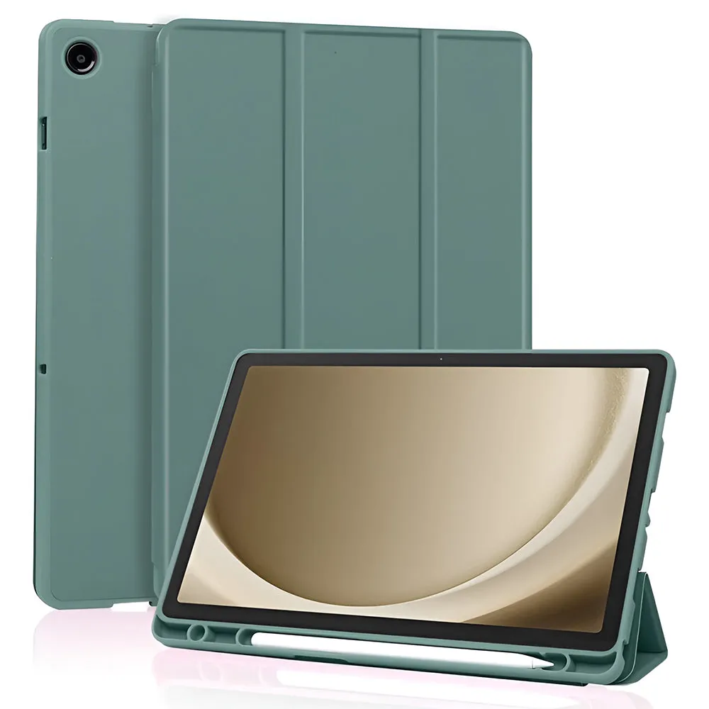 Custodia per Samsung Galaxy Tab A11+ / Tab A9+, Techsuit, Flex Trifold, Verde - immagine 1