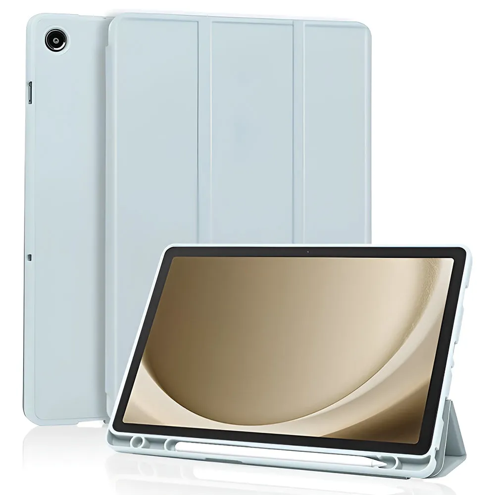 Custodia per Samsung Galaxy Tab A11+ / Tab A9+, Techsuit, Flex Trifold, Blu - immagine 1