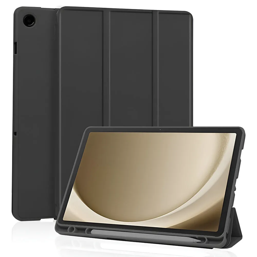 Custodia per Samsung Galaxy Tab A11+ / Tab A9+, Techsuit, Flex Trifold, Nera - immagine 1