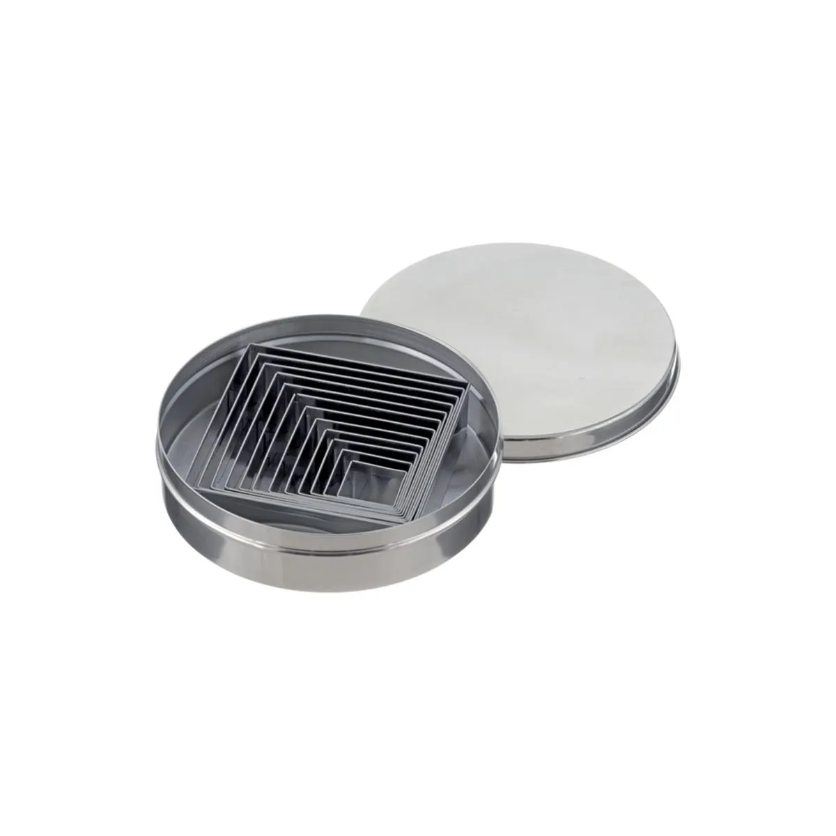 Schneider Set di stampini quadrati; acciaio inox - immagine 1