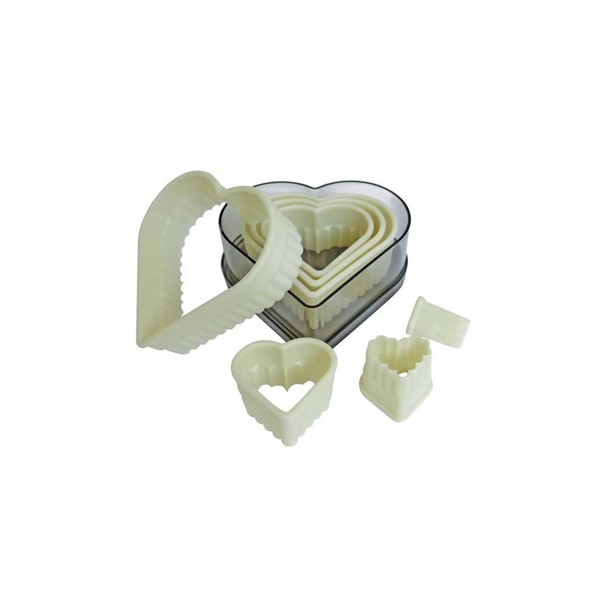 Schneider Set di stampini a forma di cuore; bianco - immagine 1