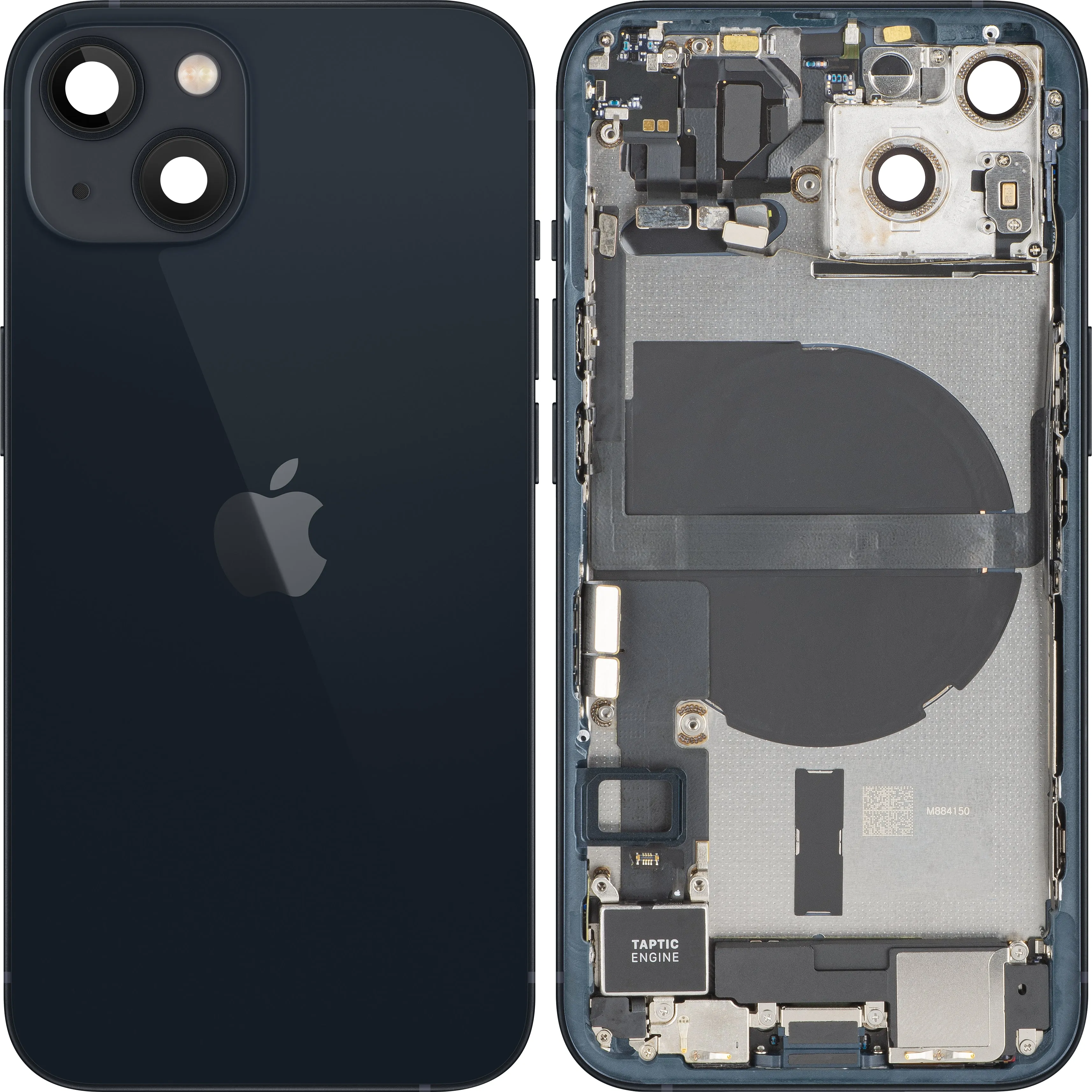 Copertura Batteria Apple iPhone 13, Con Scocca Centrale, Parti Complete, Nero (Midnight), Swap Premium - immagine 1