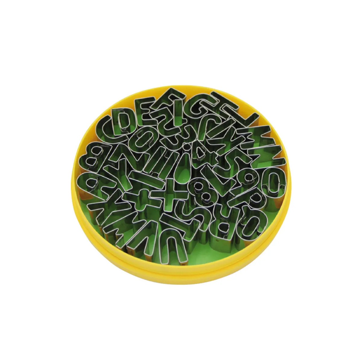 Schneider Set di stampini decorativi lettere e numeri; 2 cm (H); acciaio inox - immagine 1