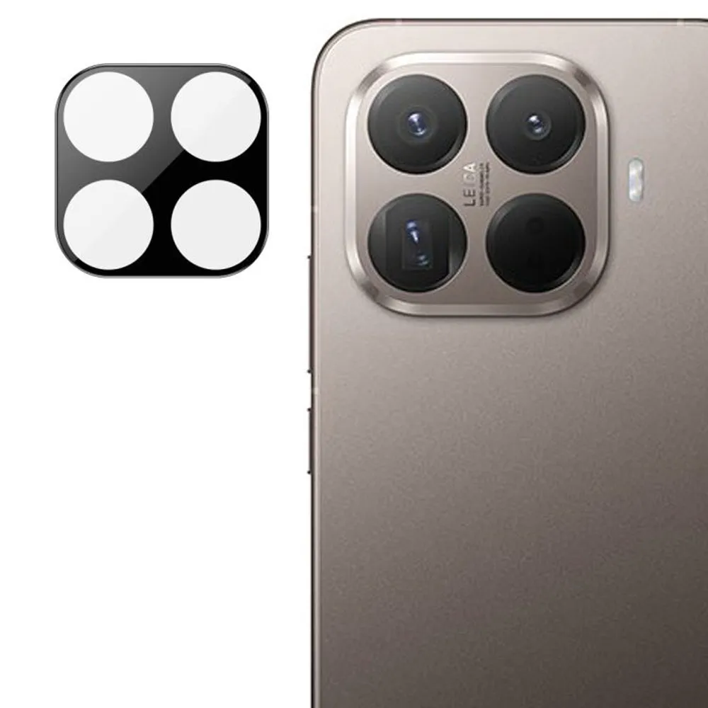 Pellicola protettiva per fotocamera posteriore Techsuit per Xiaomi 15T Pro, vetro temperato, nero - immagine 1