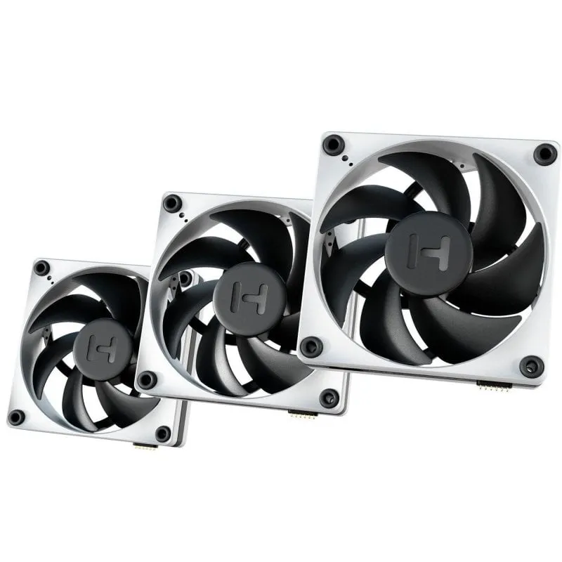 Hyte - Ventola per case del computer Thicc Fp12 12 cm Nero, Bianco 3 pezzo(i) - immagine 1
