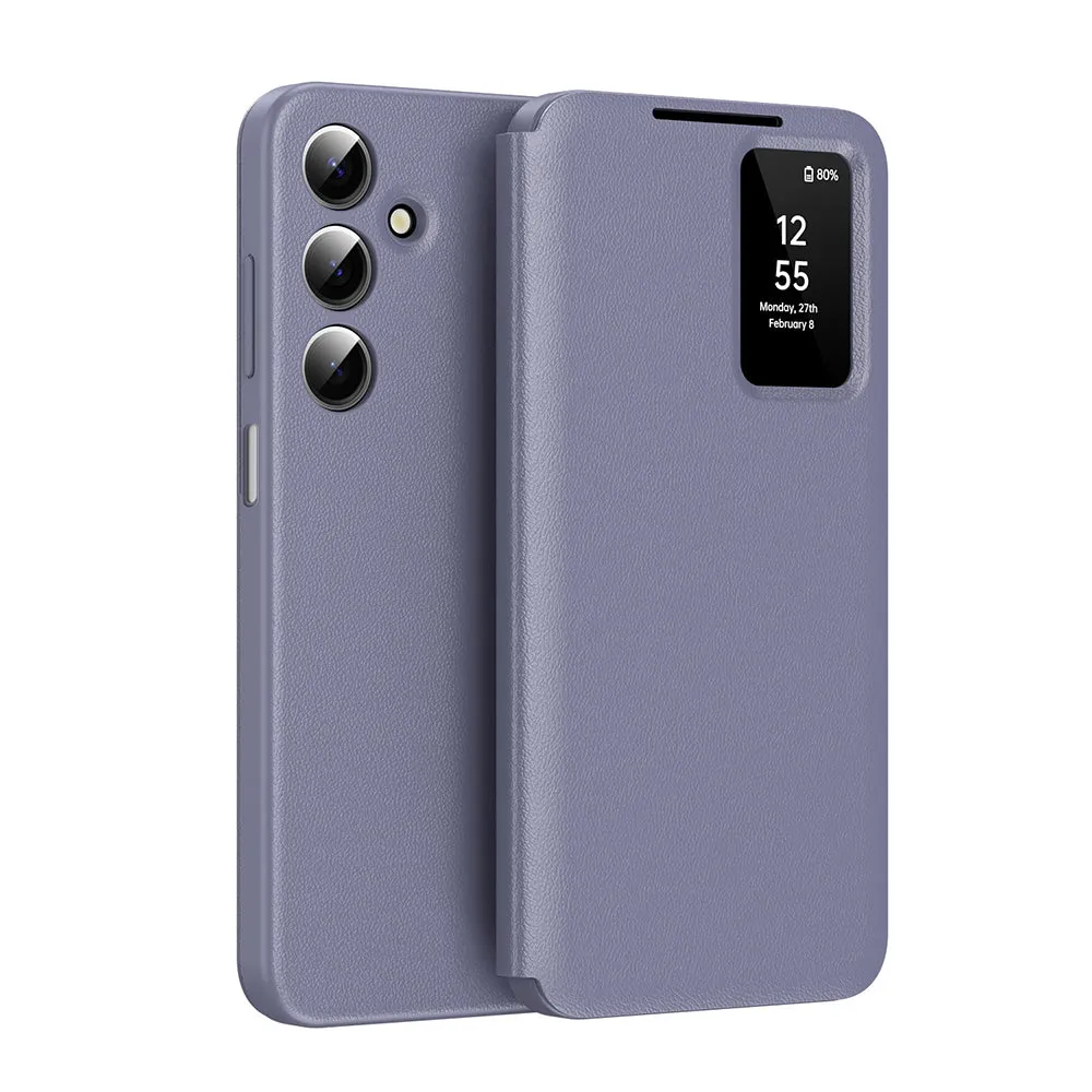 Custodia per Samsung Galaxy A18 5G A186 / A18 4G A185 / F17 / M17 / A17 4G A175, Techsuit, SmartView, Viola - immagine 1