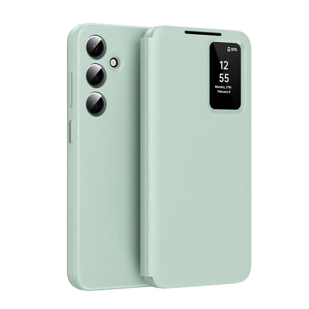 Custodia per Samsung Galaxy A18 5G A186 / A18 4G A185 / F17 / M17 / A17 4G A175, Techsuit, SmartView, Verde - immagine 1