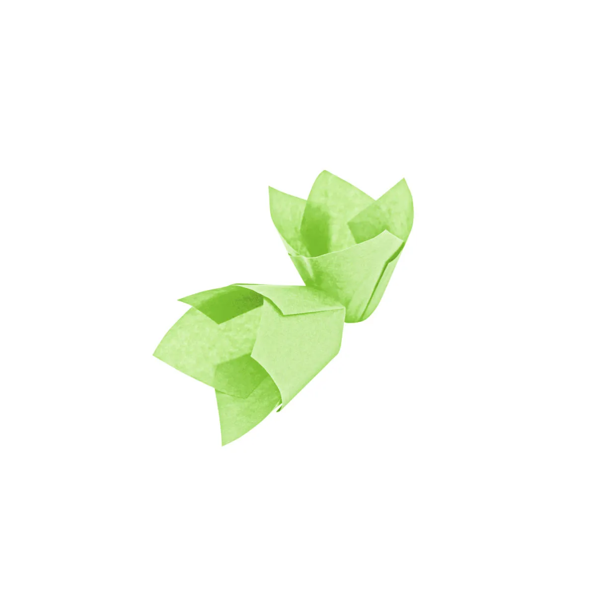 1000x Schneider Stampo per muffin Tulipano rosso; 5x5x5x5.5 cm (LxLxØxH); verde; 1000 pz. / Pacco - immagine 1