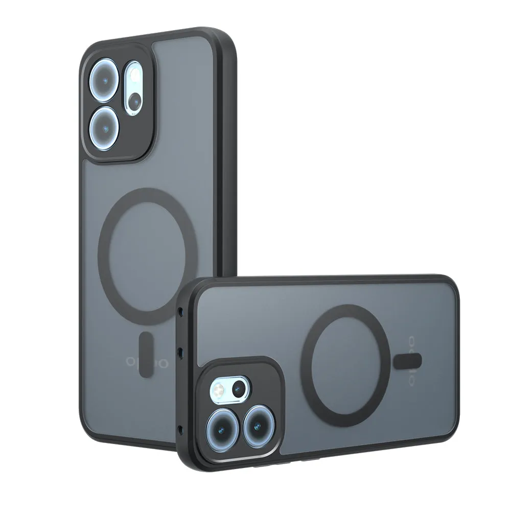 Custodia MagSafe per Oppo Reno14 FS 5G / Reno14 F, Techsuit, PureFrost, Nero Satinato - immagine 1