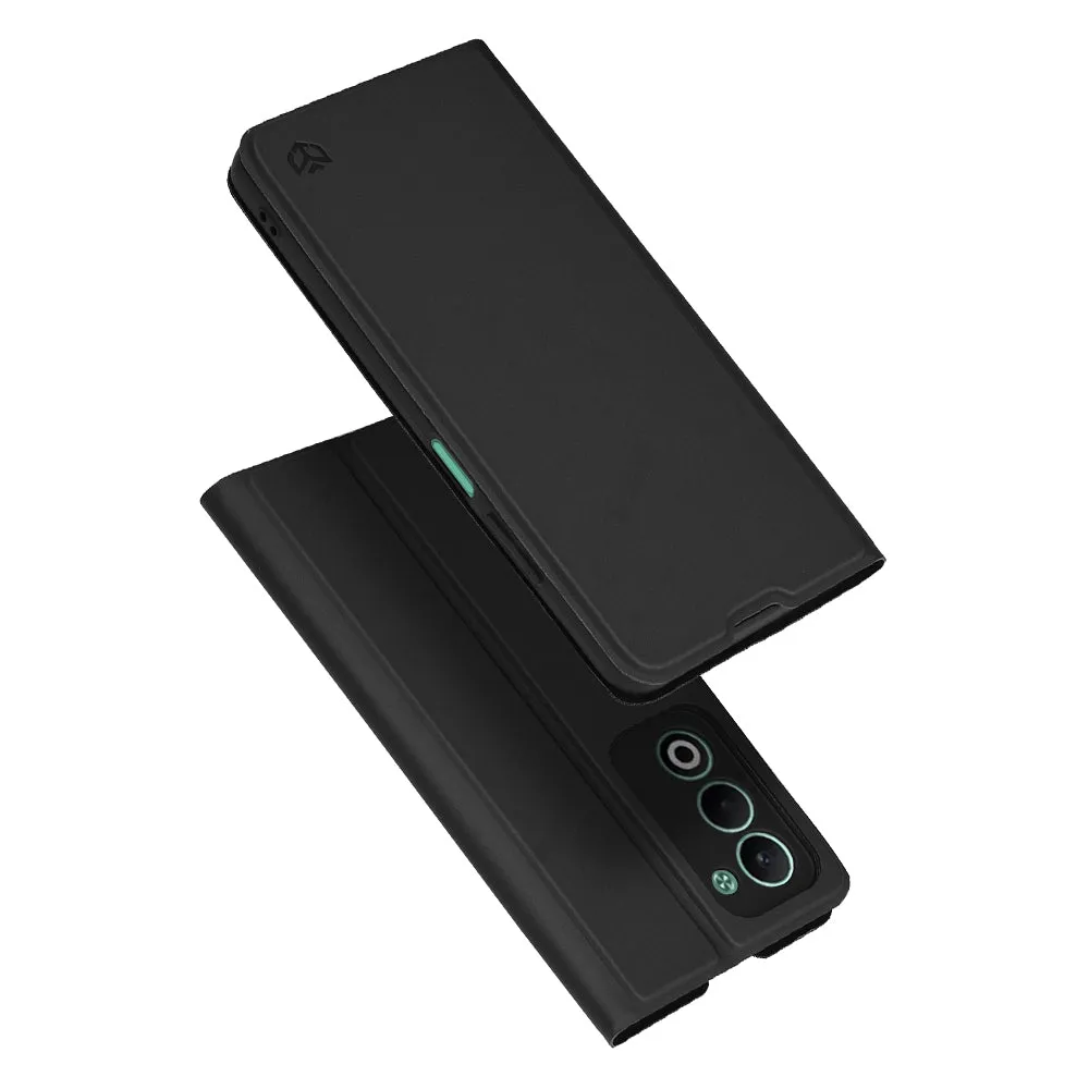 Custodia per Oppo A5 4G / A5 5G, Techsuit, Magskin Book, Nera - immagine 1
