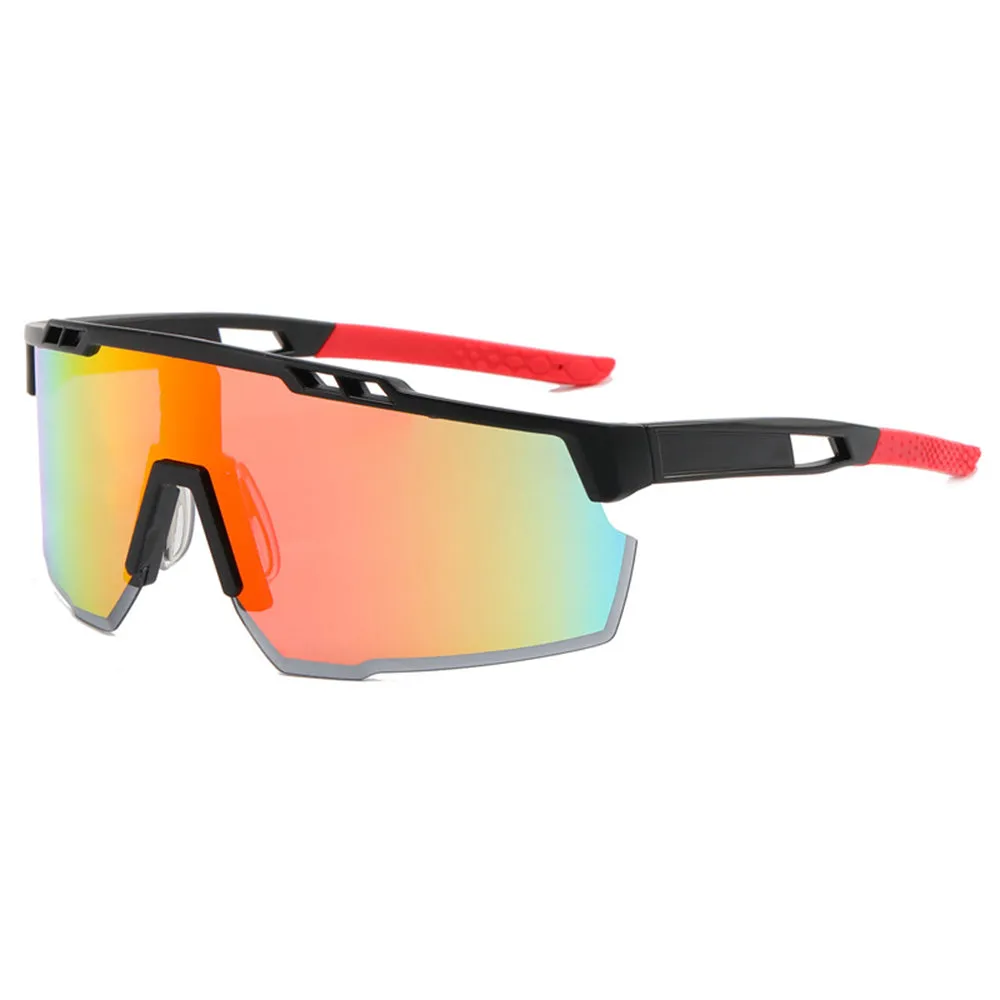 Occhiali da Ciclismo Unisex Techsuit 9963, Neri Arancioni - immagine 1