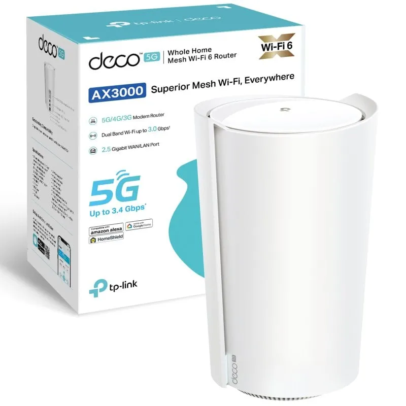 TP-Link Deco X50-5G Dual-band (2.4 GHz/5 GHz) Wi-Fi 6 (802.11ax) Bianco 3 Interno - immagine 1