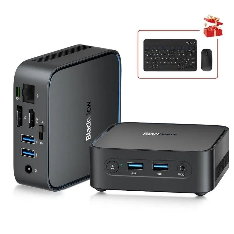Mini PC Blackview MP50 AMD Ryzen 5 3500U 16GB 512GB SSD Vega 8 Windows 11 Pro Nero - immagine 1