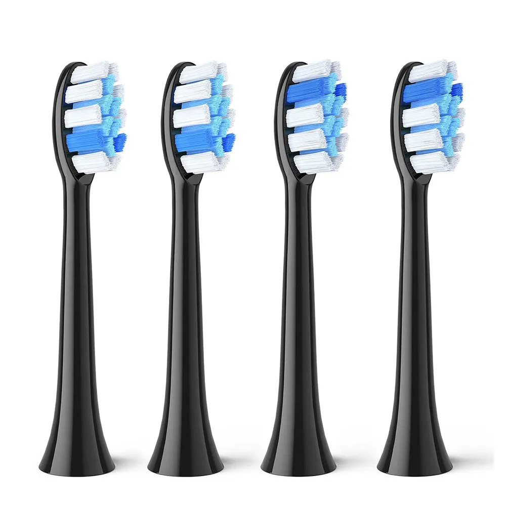 Testina di Ricambio GCS2 per Spazzolino Elettrico Bitvae S2, Set 4 pezzi, Nero - immagine 1