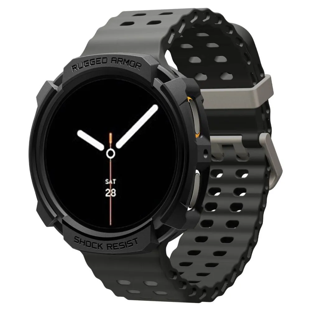 Custodia Spigen Rugged Armor per Samsung Galaxy Watch9 / Watch8 44mm, Nero Opaco ACS10006 - immagine 1
