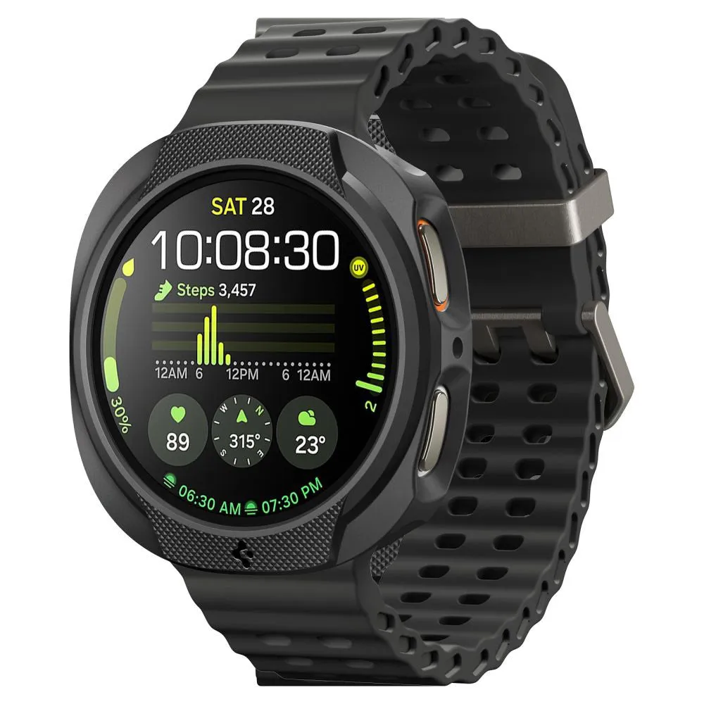 Custodia Spigen Liquid Air per Samsung Galaxy Watch9 / Watch8 44mm, Nera Opaca ACS09839 - immagine 1