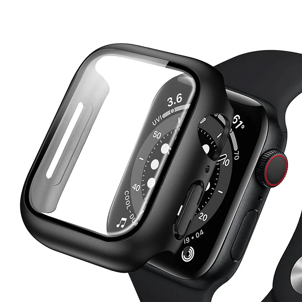 Custodia Anank Screen Guard per Apple Watch Series 7 45mm, Nera - immagine 1
