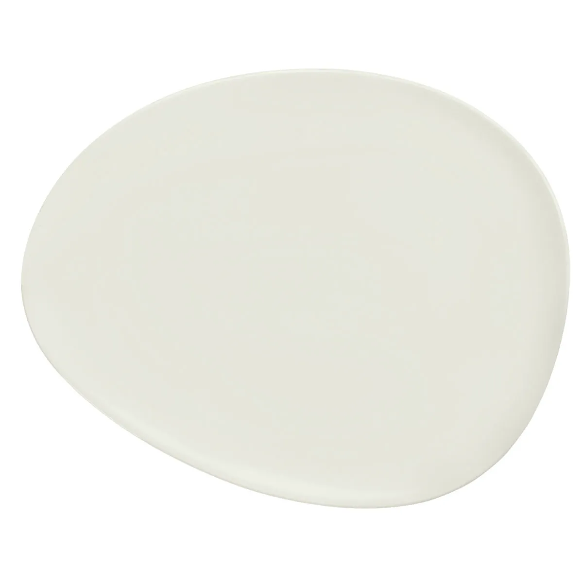 6x VEGA Piatto Opus piano, forma organica; 26.8x21.5x1.6 cm (LxLxH); avorio; organica; 6 pz. / Pacco - immagine 1