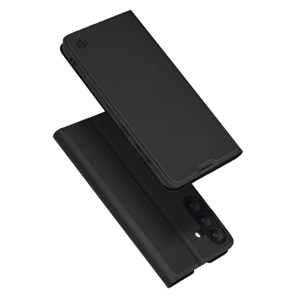 Custodia per Samsung Galaxy S25 FE, Techsuit, Magskin Book, Nera - immagine 1