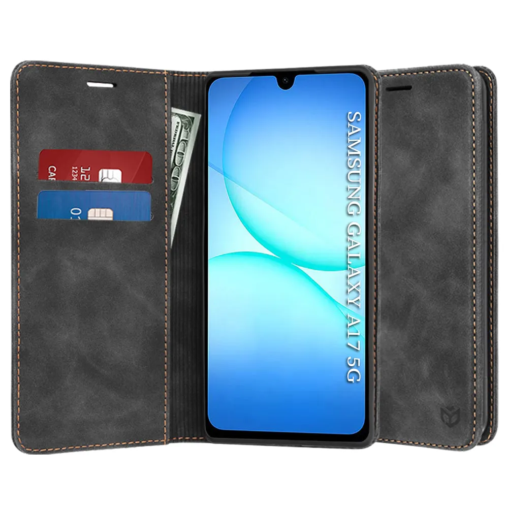 Custodia per Samsung Galaxy A18 5G A186 / A18 4G A185 / F17 / M17 / A17 4G A175, Techsuit, Confy, Nera - immagine 1