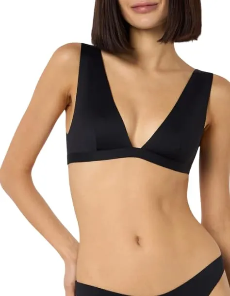 Saint Barth MC2 Top Ofelia Beach con Struttura Tecnica Nero - immagine 1