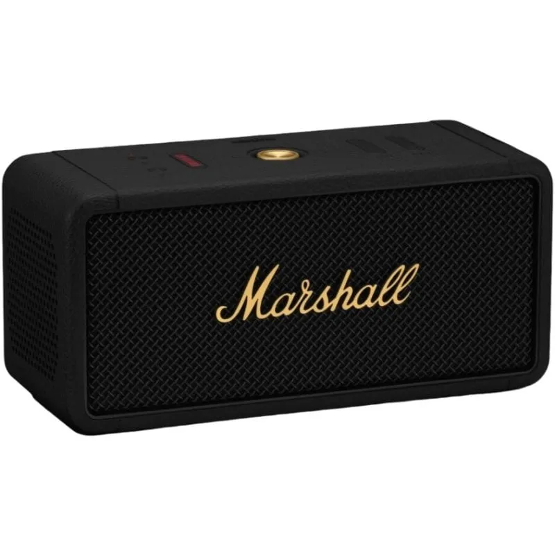 Altoparlante portatile wireless Bluetooth Marshall Middleton IP67 nero e ottone - immagine 1