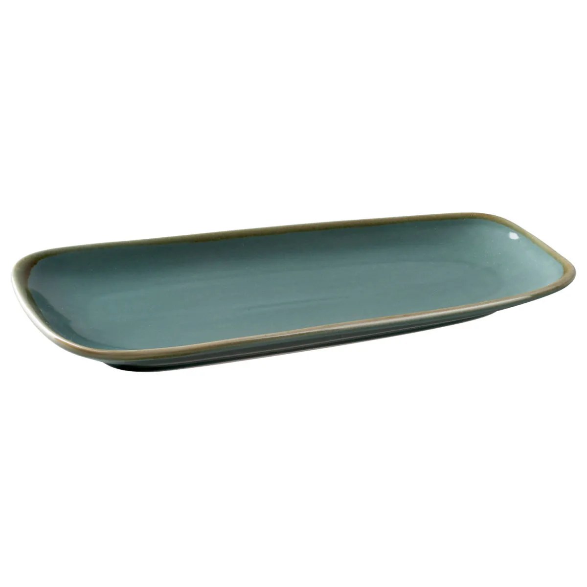 4x PULSIVA Piatto Glaze 2.0; 33.5x17x4 cm (LxLxH); blu; rettangolare; 4 pz. / Pacco - immagine 1