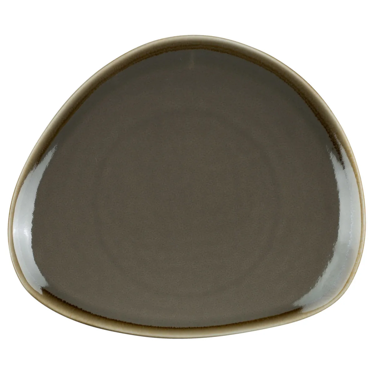 6x PULSIVA Piatto Glaze 2.0 piano, triangolare; 16.5x14.5x2 cm (LxLxH); grigio; triangolare; 6 pz. / Pacco - immagine 1