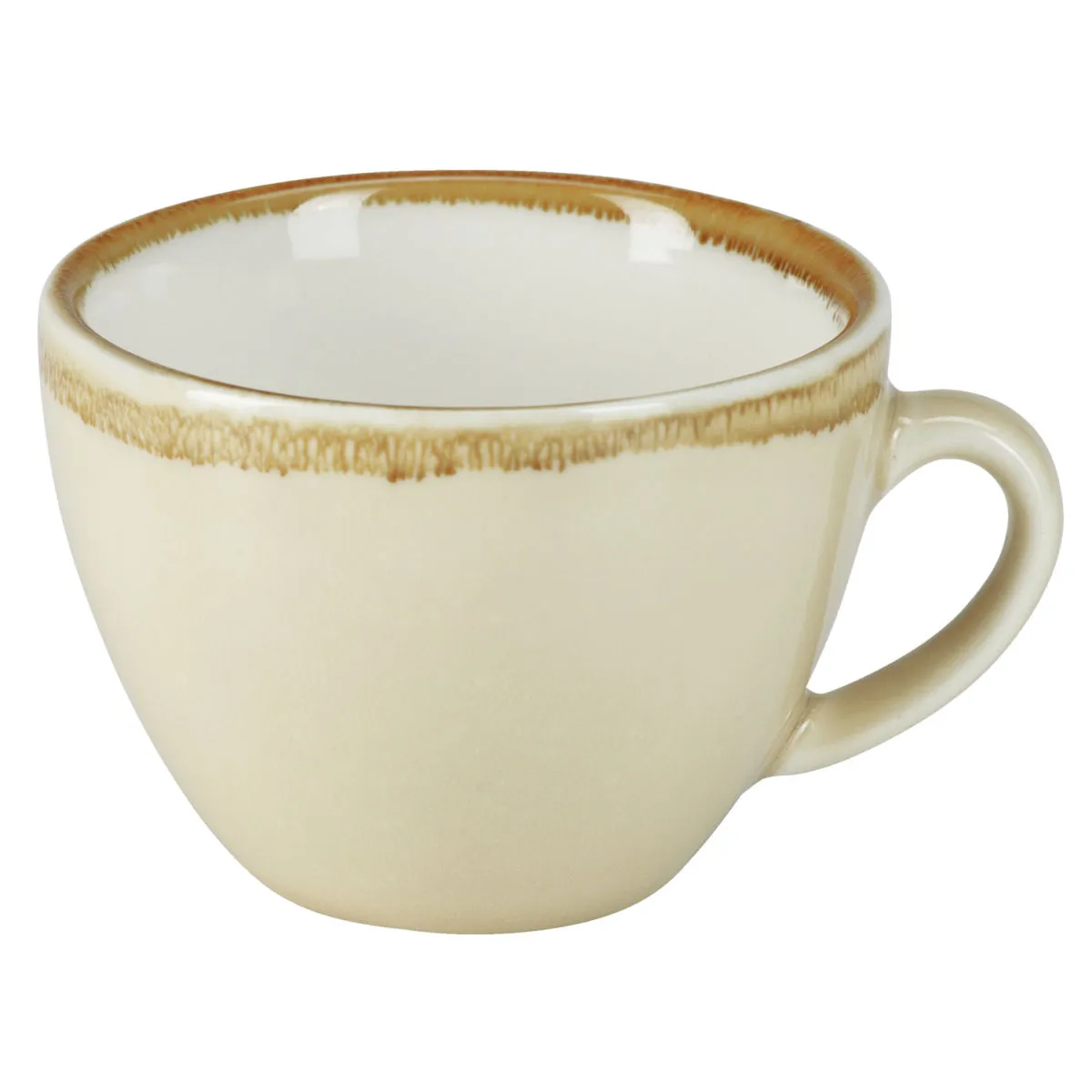 6x PULSIVA Tazza cappuccino Glaze 2.0; 200 ml, 8.9x6.5 cm (ØxH); sabbia; 6 pz. / Pacco - immagine 1