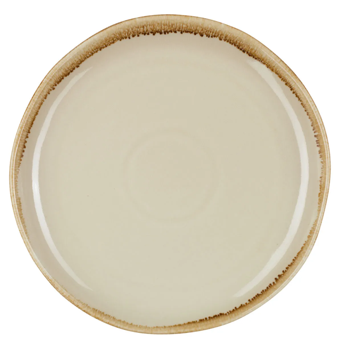 6x PULSIVA Piatto Glaze 2.0 piano; 20 cm (Ø); sabbia; rotonda; 6 pz. / Pacco - immagine 1