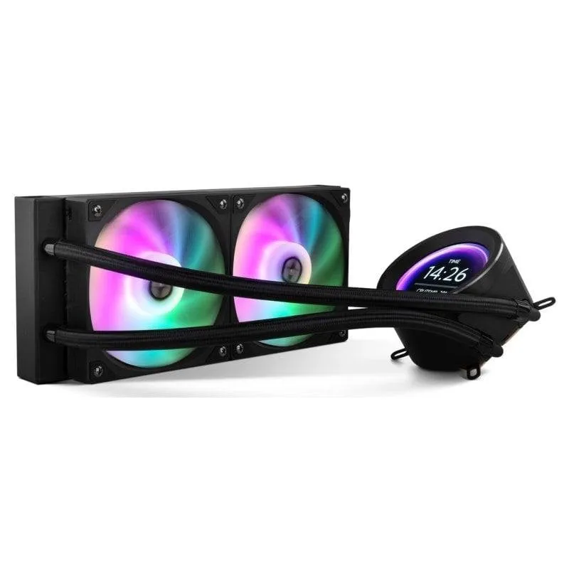 Raffreddamento a liquido NOX Hummer X-240 LCD 2 ventole RGB 240mm compatibile AMD Intel - immagine 1