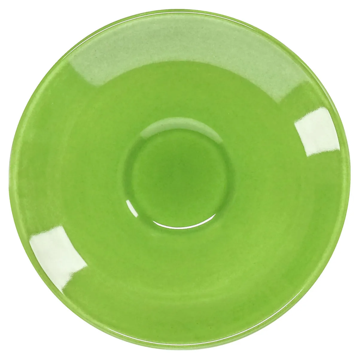 6x PULSIVA Piattino tazzina caffè Joy 2.0; 12.5 cm (Ø); verde; rotonda; 6 pz. / Pacco - immagine 1