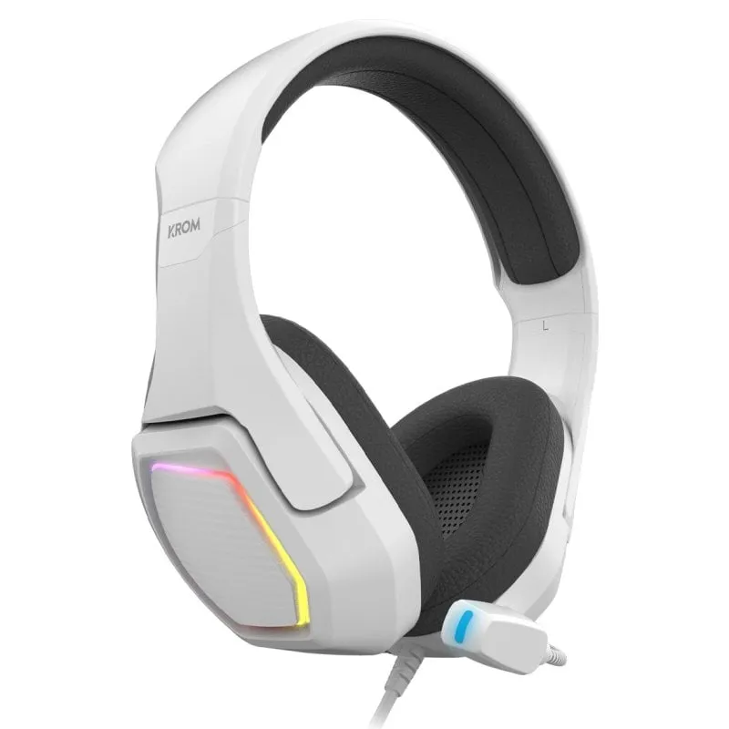 Krom Kopa 7.1 RGB Cuffie da gioco 7.1 Virtual USB Multipiattaforma Bianco - immagine 1