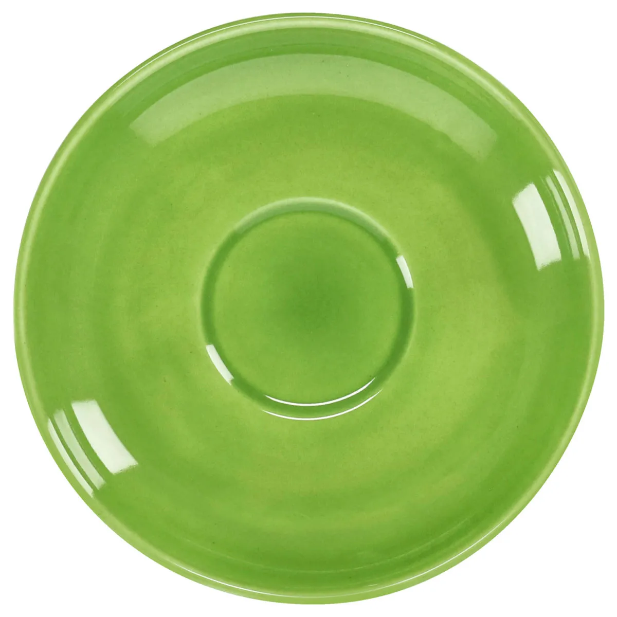 6x PULSIVA Piattino tazza cappuccino piccola Joy 2.0; 14 cm (Ø); verde; rotonda; 6 pz. / Pacco - immagine 1