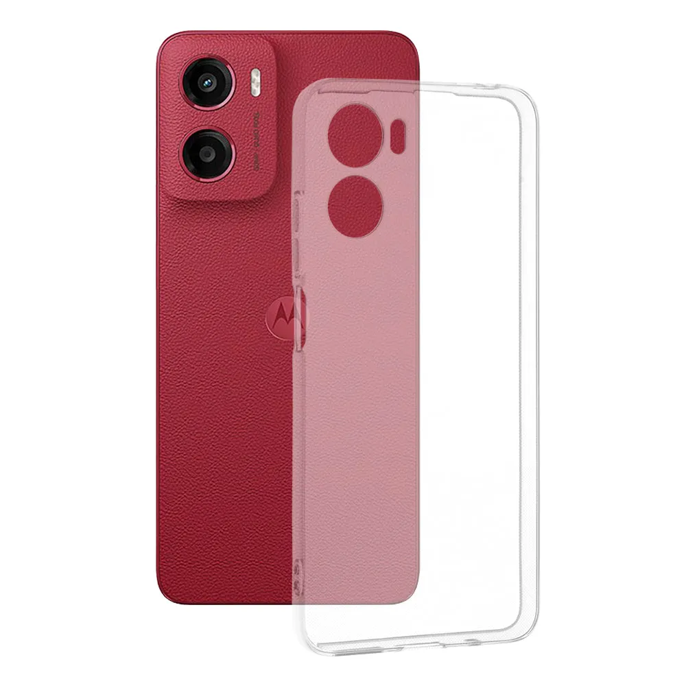 Custodia per Motorola Moto E15 / G05, Techsuit, Chiara, Trasparente - immagine 1