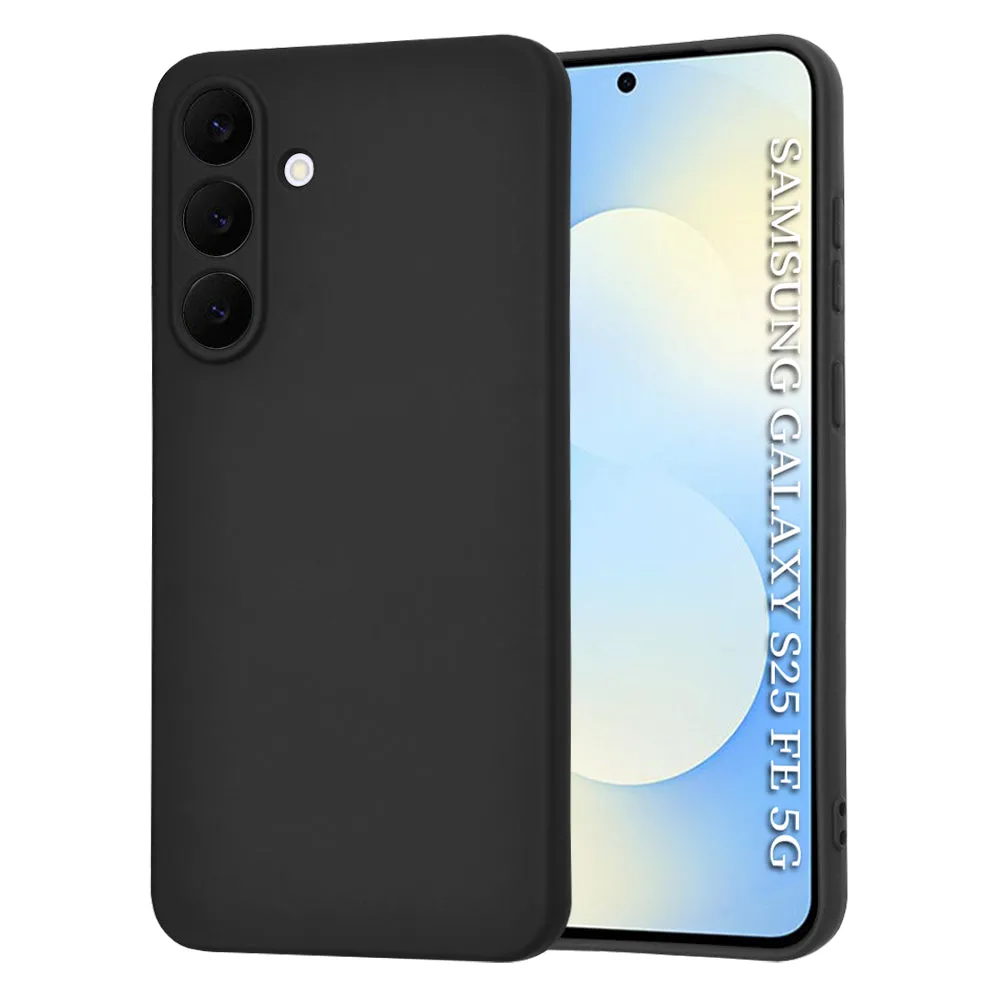Custodia per Samsung Galaxy S25 FE, Techsuit, SoftFlex, Nera - immagine 1