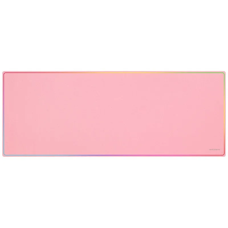 Mars Gaming Mmp224 Tappetino da gioco XXL 88x33 cm Design arcobaleno in gomma naturale e nanotessuto rosa - immagine 1