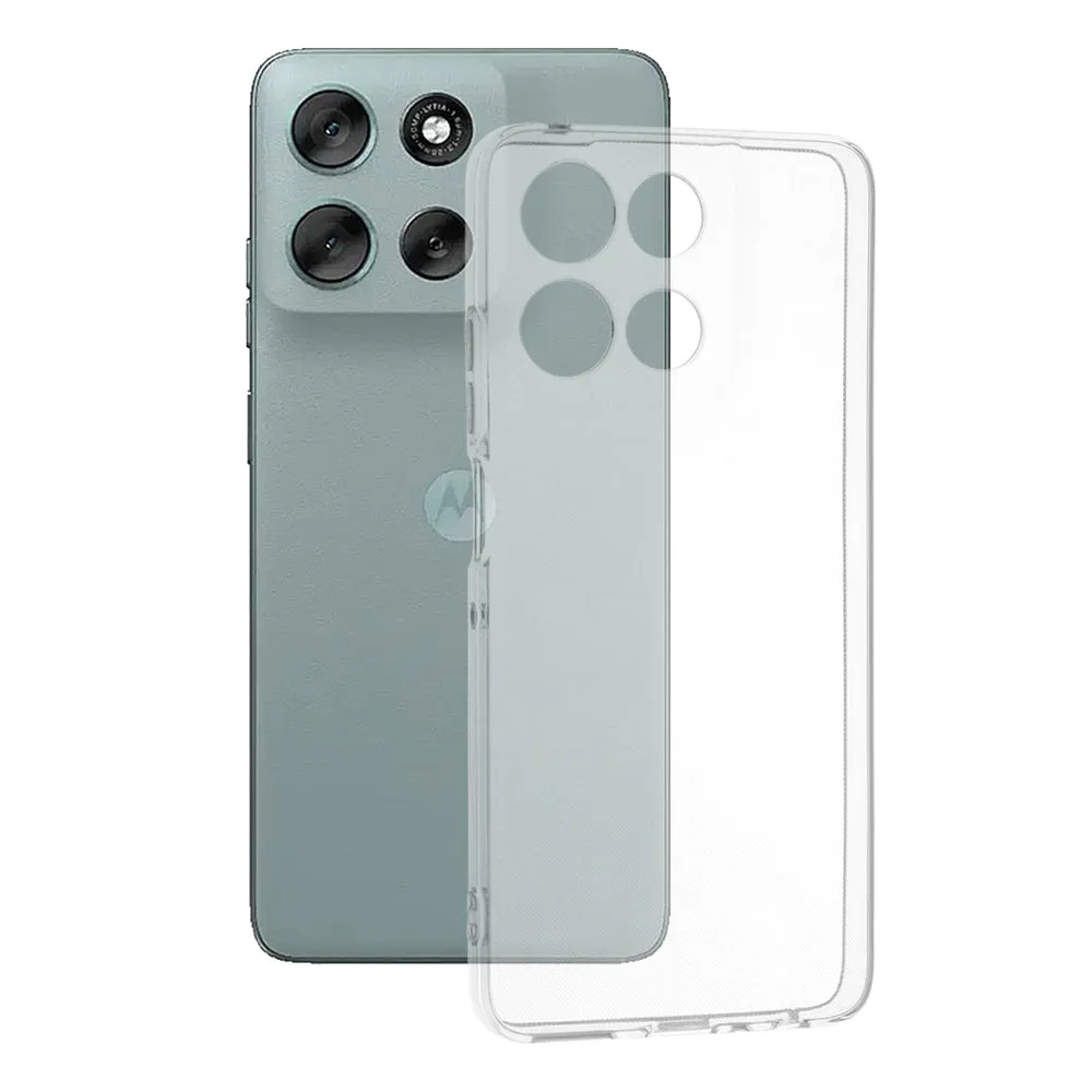 Custodia per Motorola Moto G56, Techsuit, Chiara, Trasparente - immagine 1