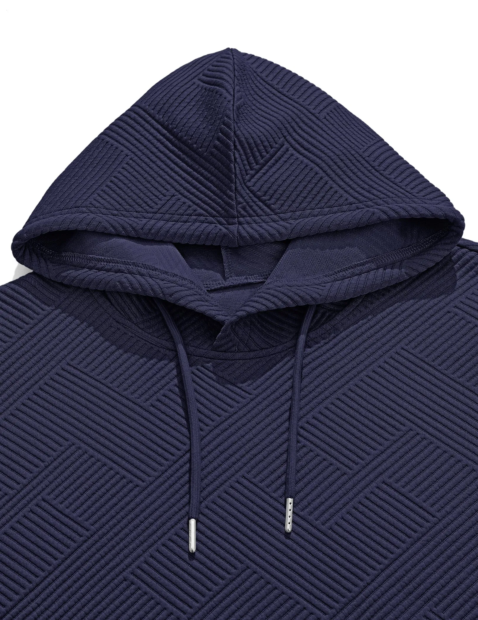 TARAINYA Felpa con Cappuccio Uomo Cotone Hoodie Blu marino M - immagine 6