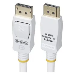 Cavo Displayport 1.2 4K White 3m DP12 CABLE 10FTW - immagine 1