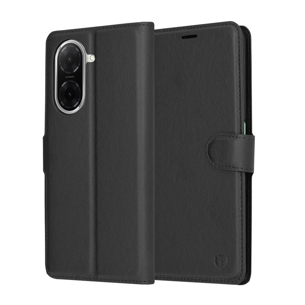 Custodia per Xiaomi Redmi A5 4G (Regionale), Techsuit, Leather Folio, Nera - immagine 1