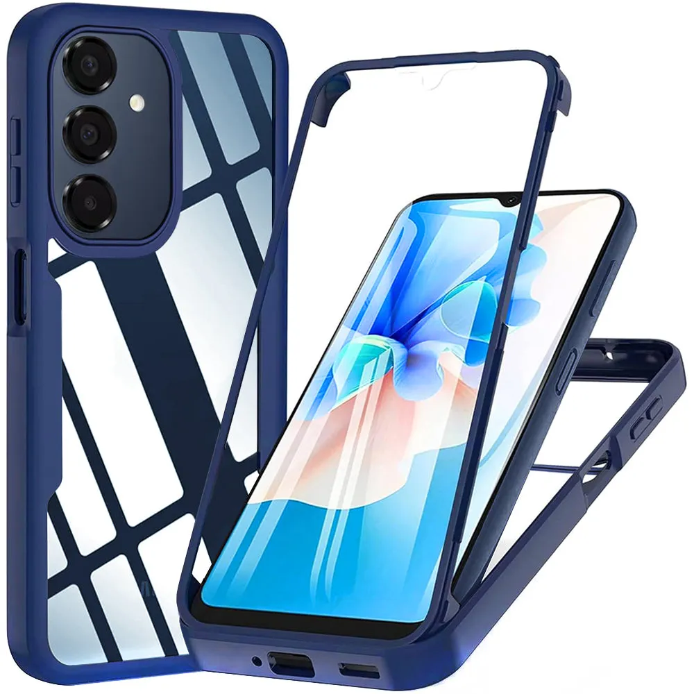 Custodia per Samsung Galaxy A18 5G A186 / A18 4G A185 / F17 / M17 / A17 4G A175, Techsuit, ColorVerse 360, Blu - immagine 1
