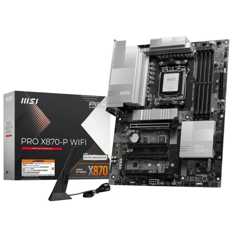 Schede Madri MSI PRO X870-P WIFI AMD X870 Socket AM5 DDR5 ATX WiFi 7 PCIe 5.0 - immagine 1