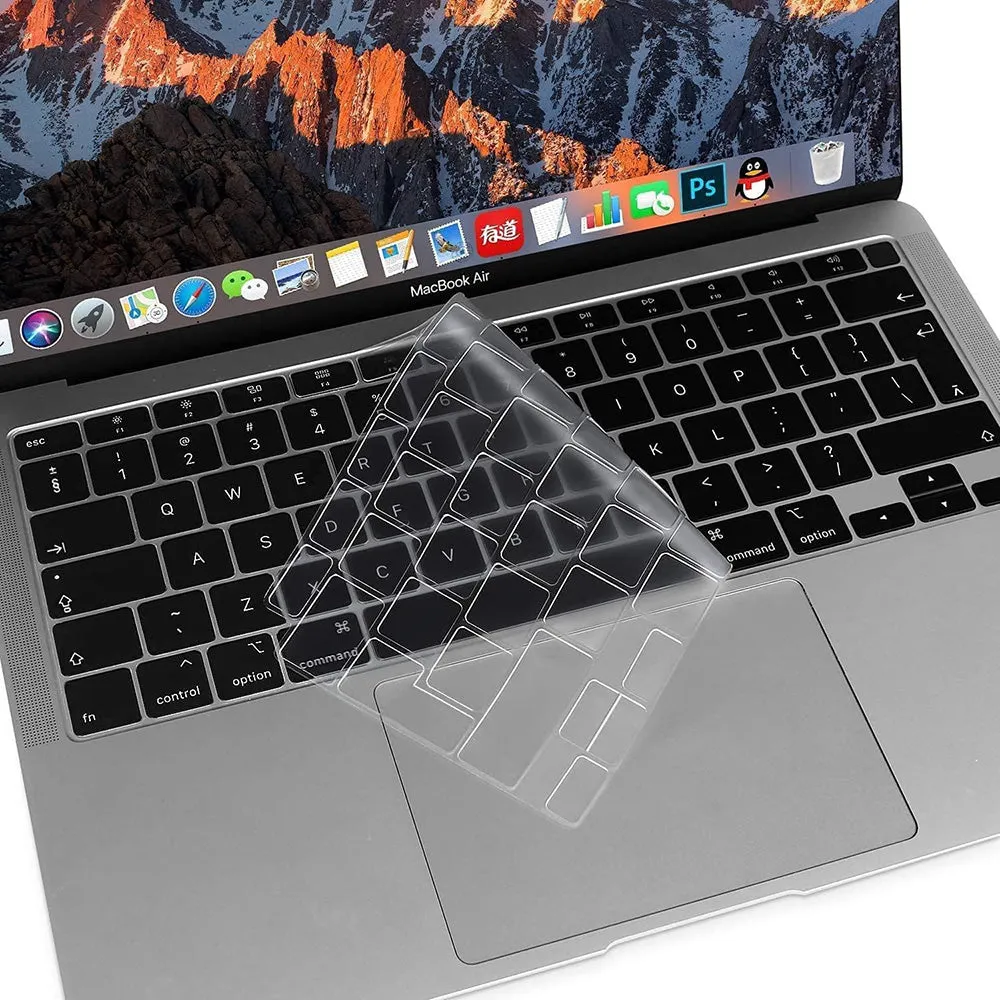 Custodia Protettiva per Tastiera Techsuit PureTypeX per Apple MacBook Air 13 (2020), Trasparente - immagine 1
