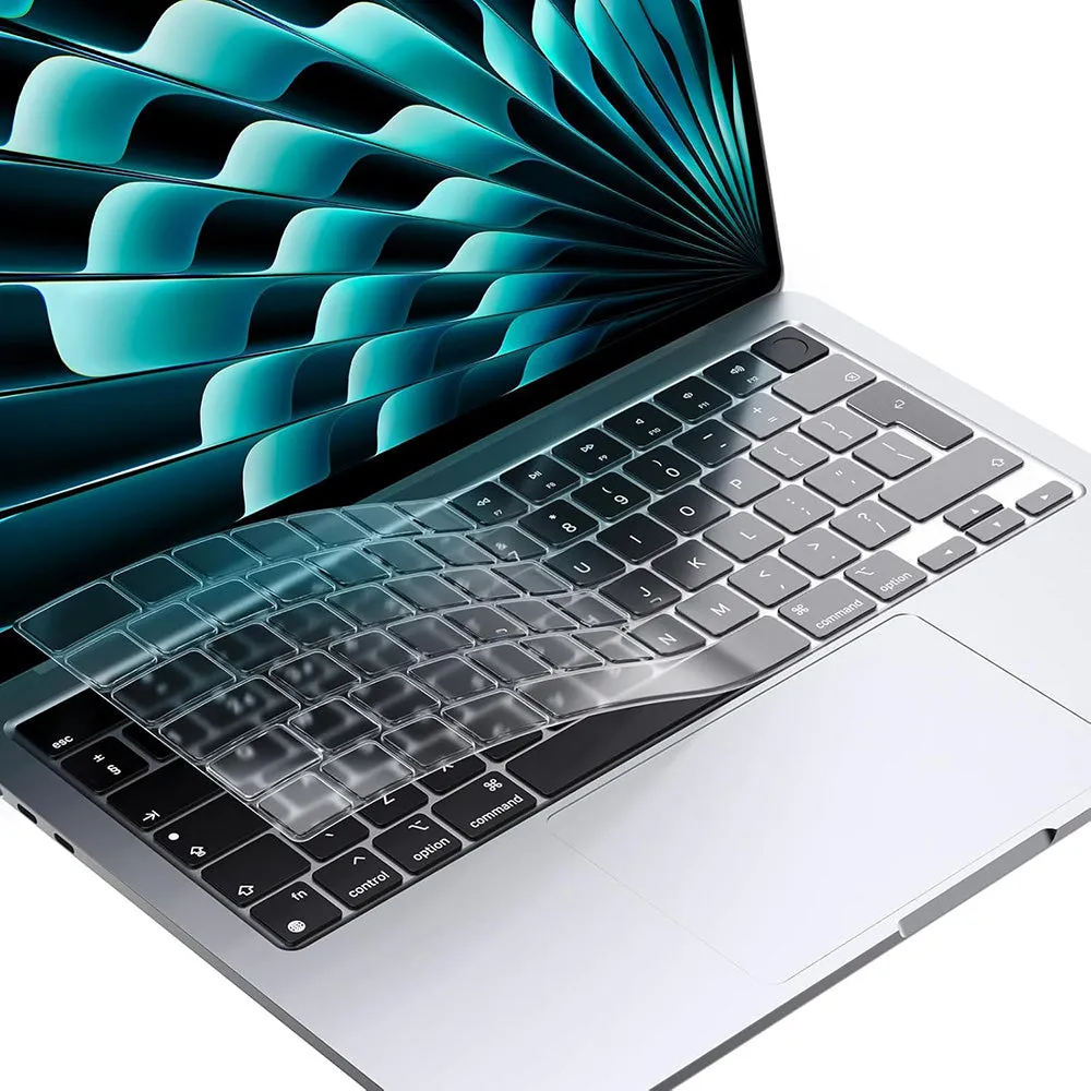 Custodia Protettiva per Tastiera Techsuit PureTypeX per Apple MacBook Pro 14 / Air 13 / Air 15 Series, Trasparente - immagine 1