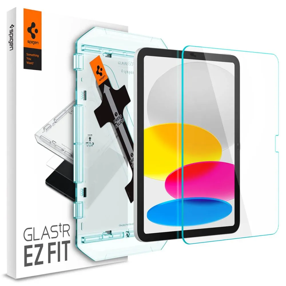 Pellicola protettiva per schermo Spigen GlastR EZ FIT per Apple iPad (2025) / (2022), Vetro temperato, Full Glue AGL05554 - immagine 1