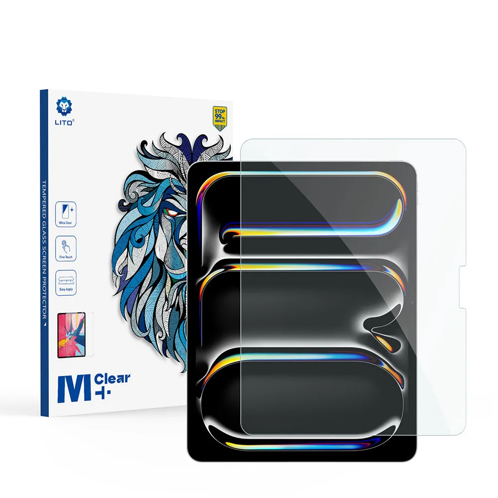 Pellicola protettiva per schermo Lito Classic per Apple iPad Air 13 (2026) / Pro 13 (2025), Vetro temperato, Full Glue, 2.5D - immagine 1